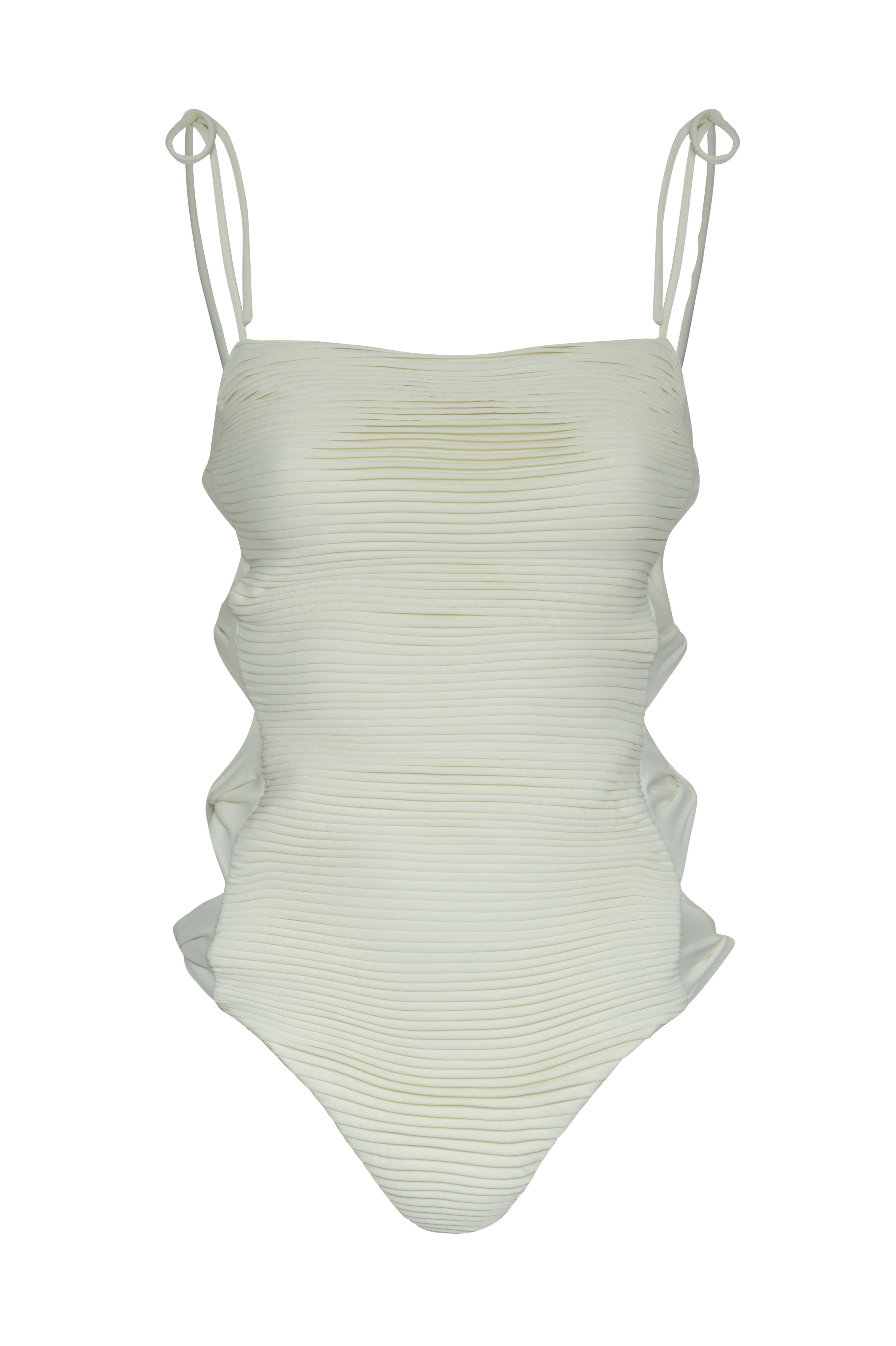 Tejada Pleated One Piece in Ivory