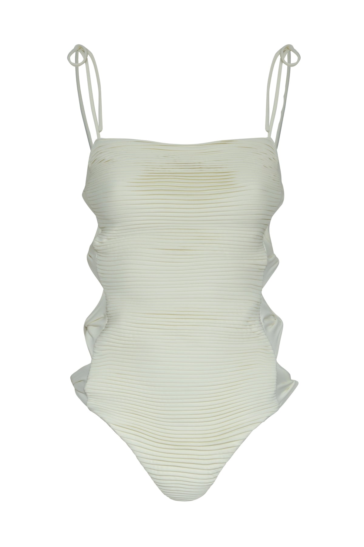 Tejada Pleated One Piece in Ivory