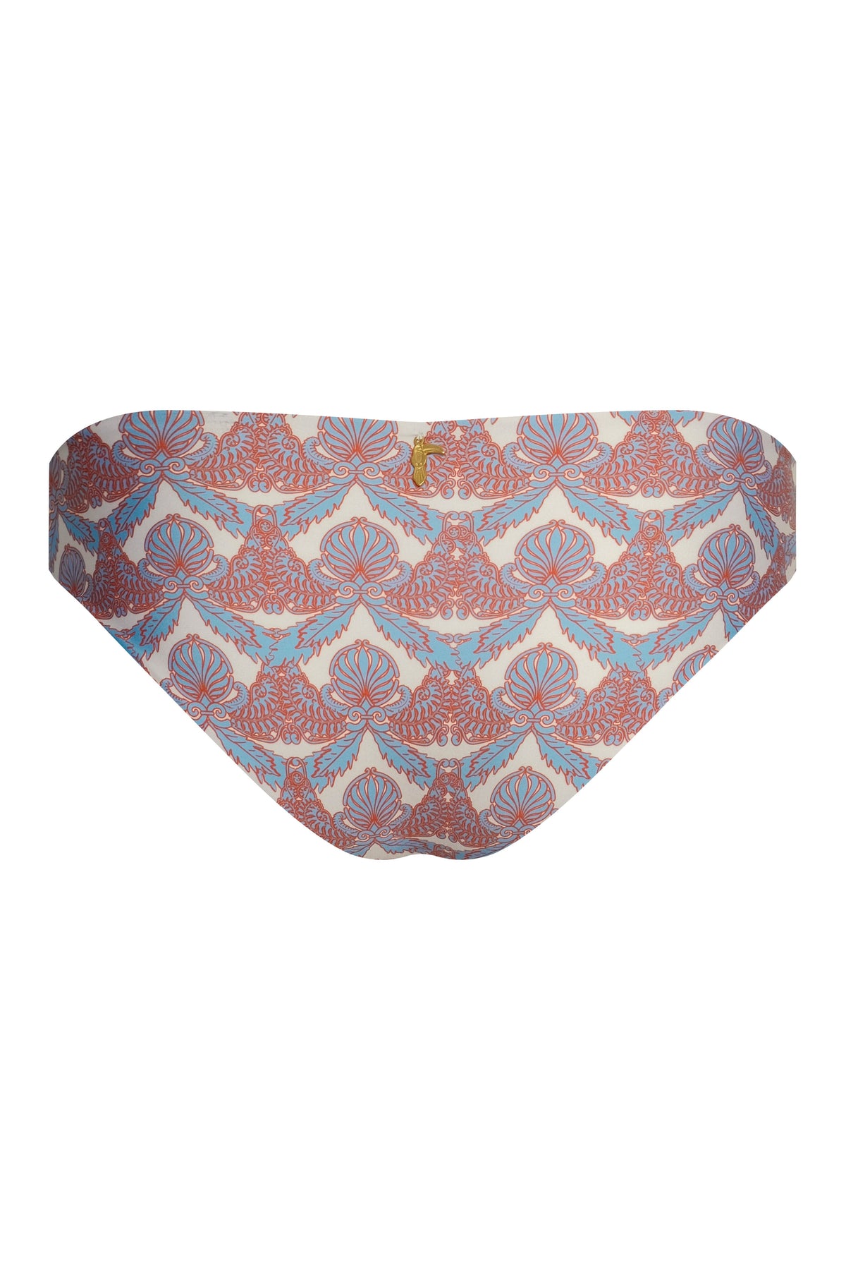 Sunset Bottom in Sky Blue Ornaments & Ivory