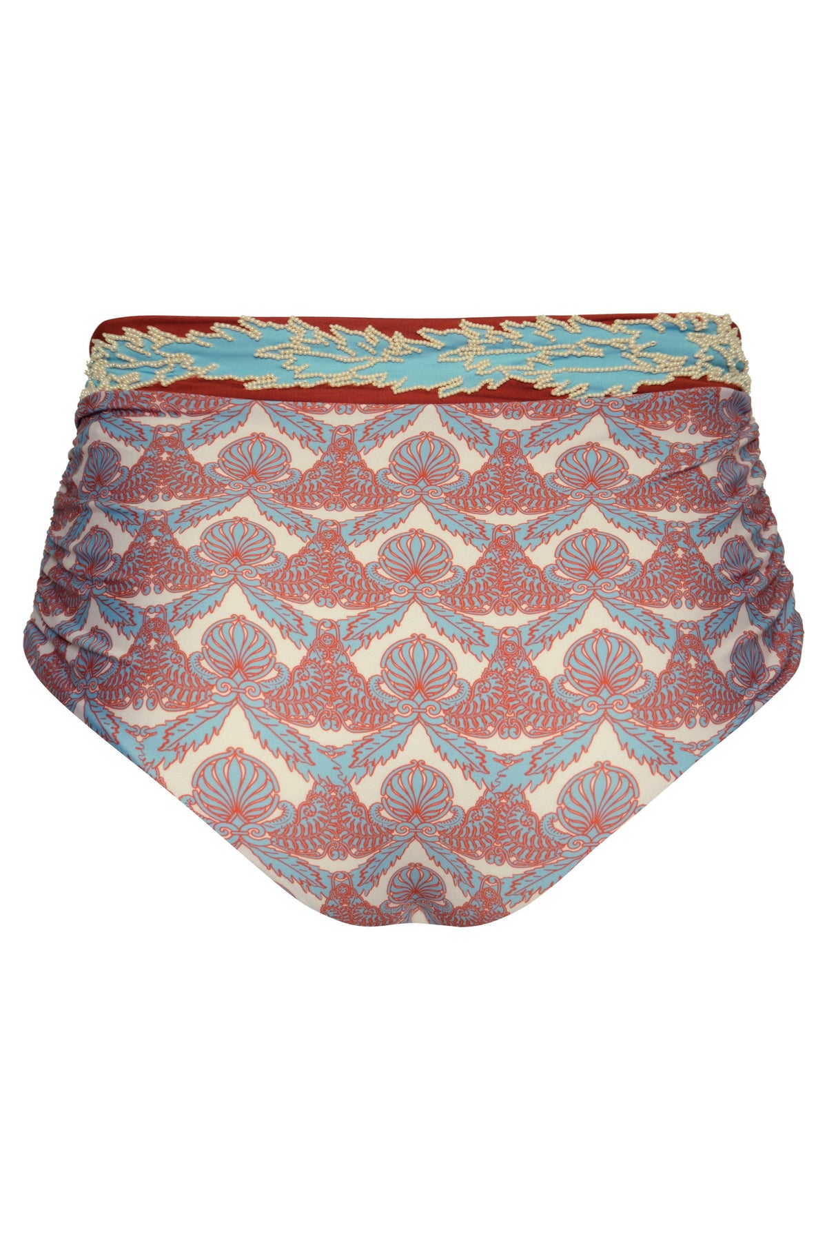 Olinda Bottom in Sky Blue Ornaments & Ivory