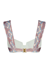 Sabina Top in Sky Blue Ornaments & Ivory