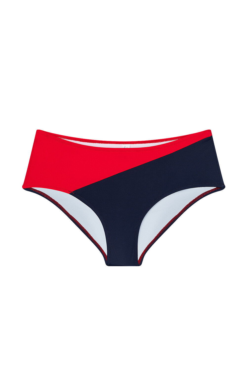 The Eden Bottom in Red & Navy