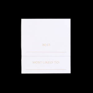 Superlatives Place Cards, Set of 24