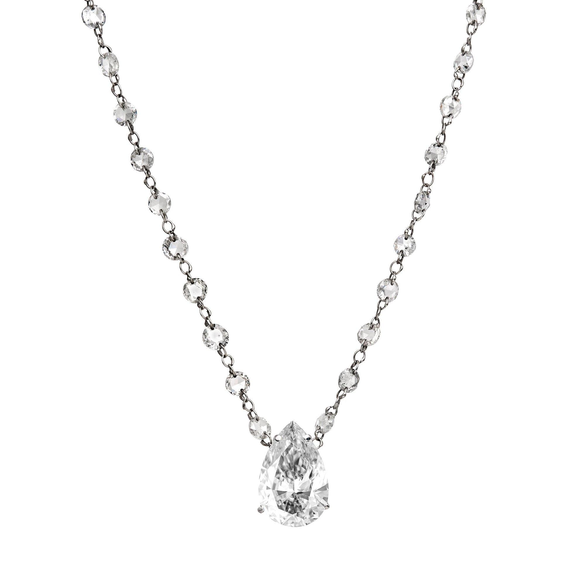 Fantasia Diamond Solitaire Pendant Necklace - High Jewelry - RUCHI New York