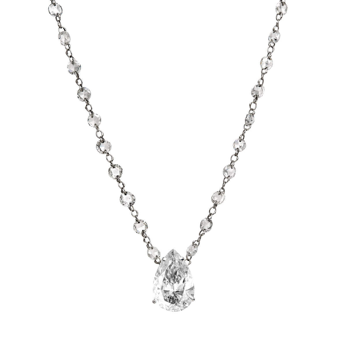 Fantasia Diamond Solitaire Pendant Necklace - High Jewelry - RUCHI New York