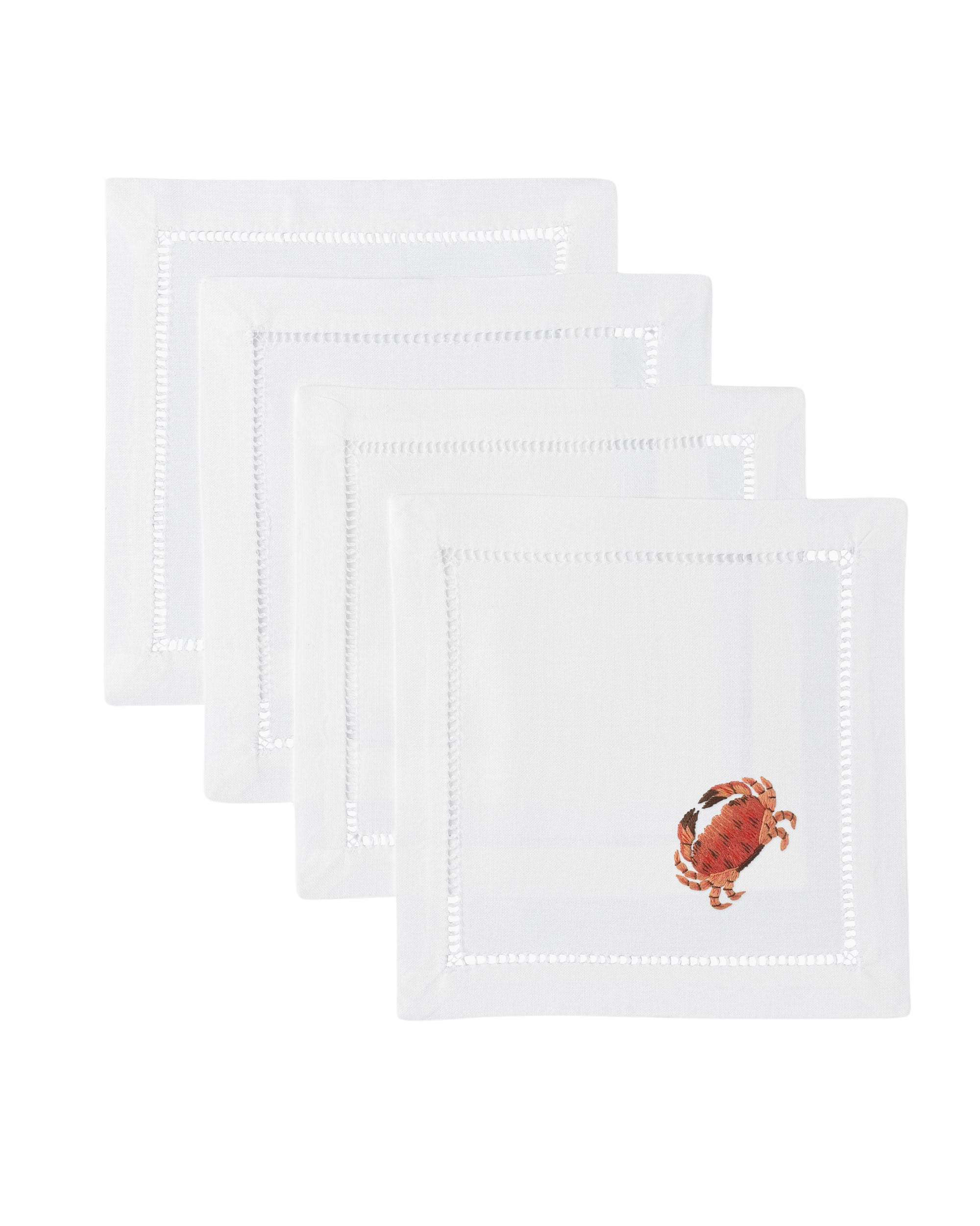 Crab Modern Cocktail Napkin Set