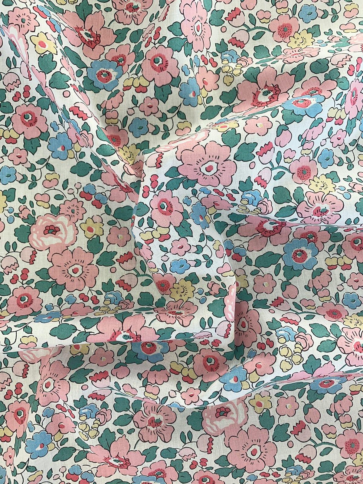 Fitted Sheet made with Liberty Fabric BETSY CANDY FLOSS - Coco & Wolf