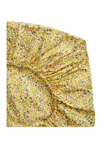 Fitted Sheet made with Organic Liberty Fabric DONNA LEIGH YELLOW - Coco & Wolf