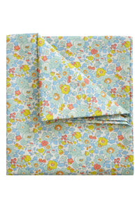 Flat Top Sheet made with Liberty Fabric BETSY SAGE - Coco & Wolf