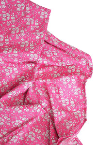 Flat Top Sheet made with Liberty Fabric CAPEL FUCHSIA - Coco & Wolf