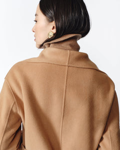 Gabriella Cashmere Coat in Camel