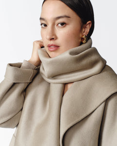 Gabriella Cashmere Coat in Oatmeal