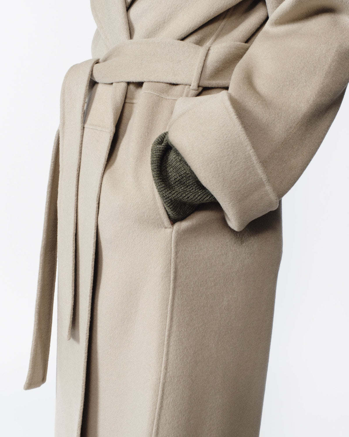 Gabriella Cashmere Coat in Oatmeal