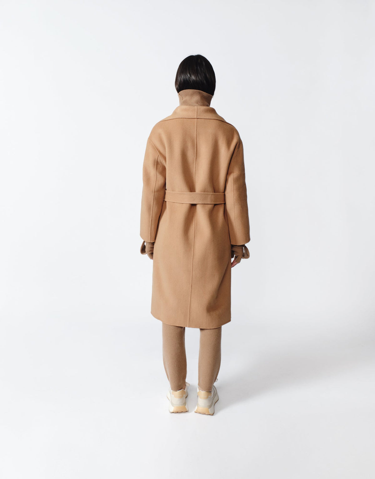 Gabriella Cashmere Coat in Camel