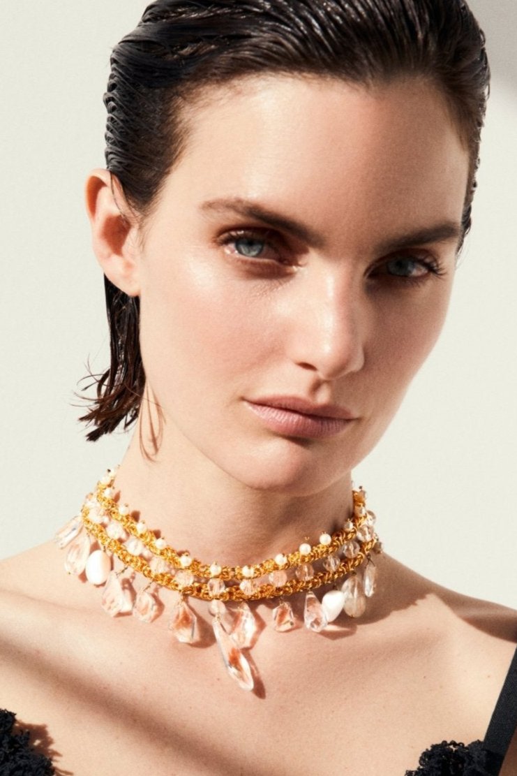 Gold Chandelier Choker - Marina Moscone