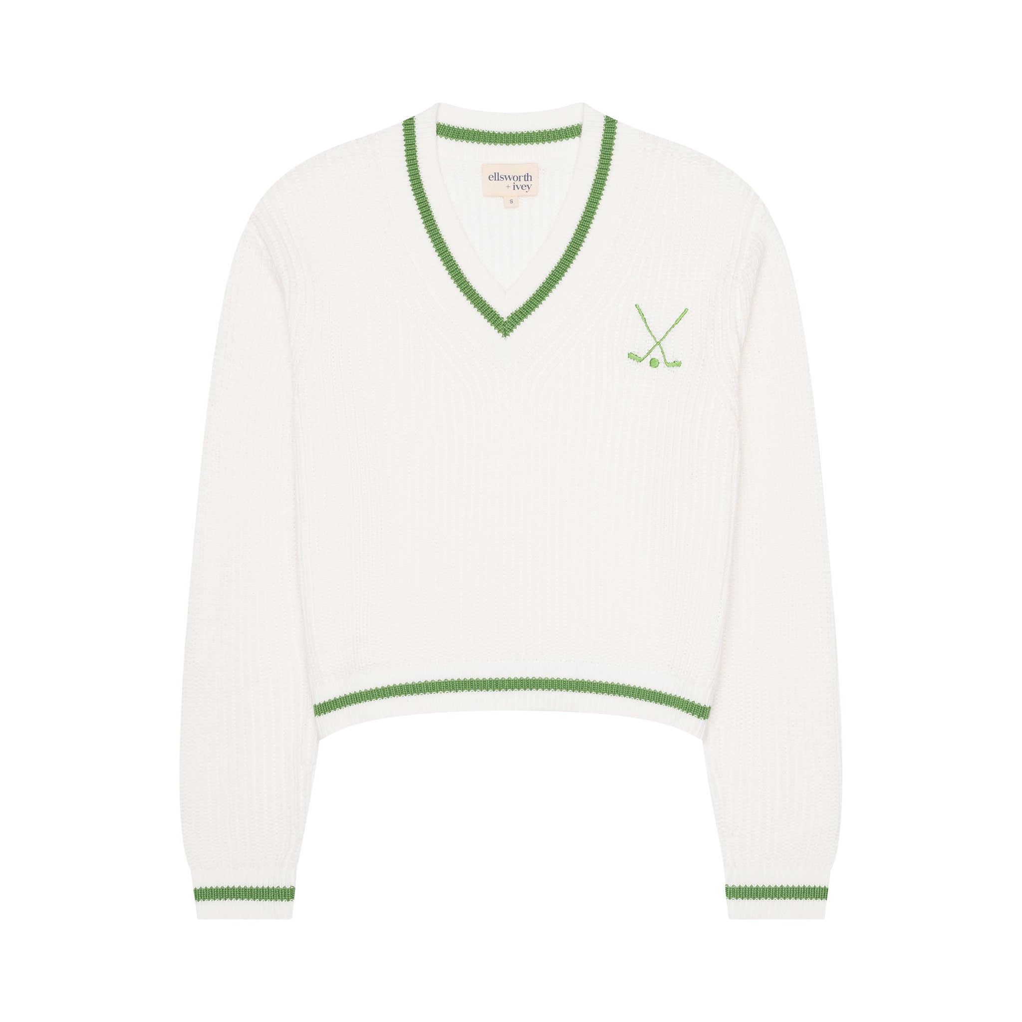 Golf Club Varsity Sweater in Green