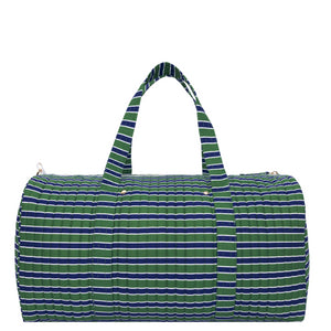 Evergreen Stripe Weekender Bag