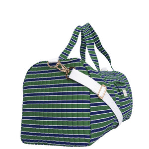 Evergreen Stripe Weekender Bag