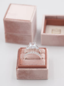 rose gold jewelry engagement ring box