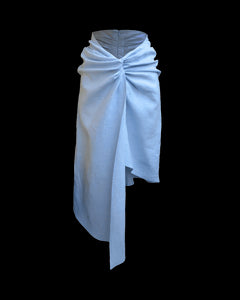 Pastel Knot Skirt in Ice Blue