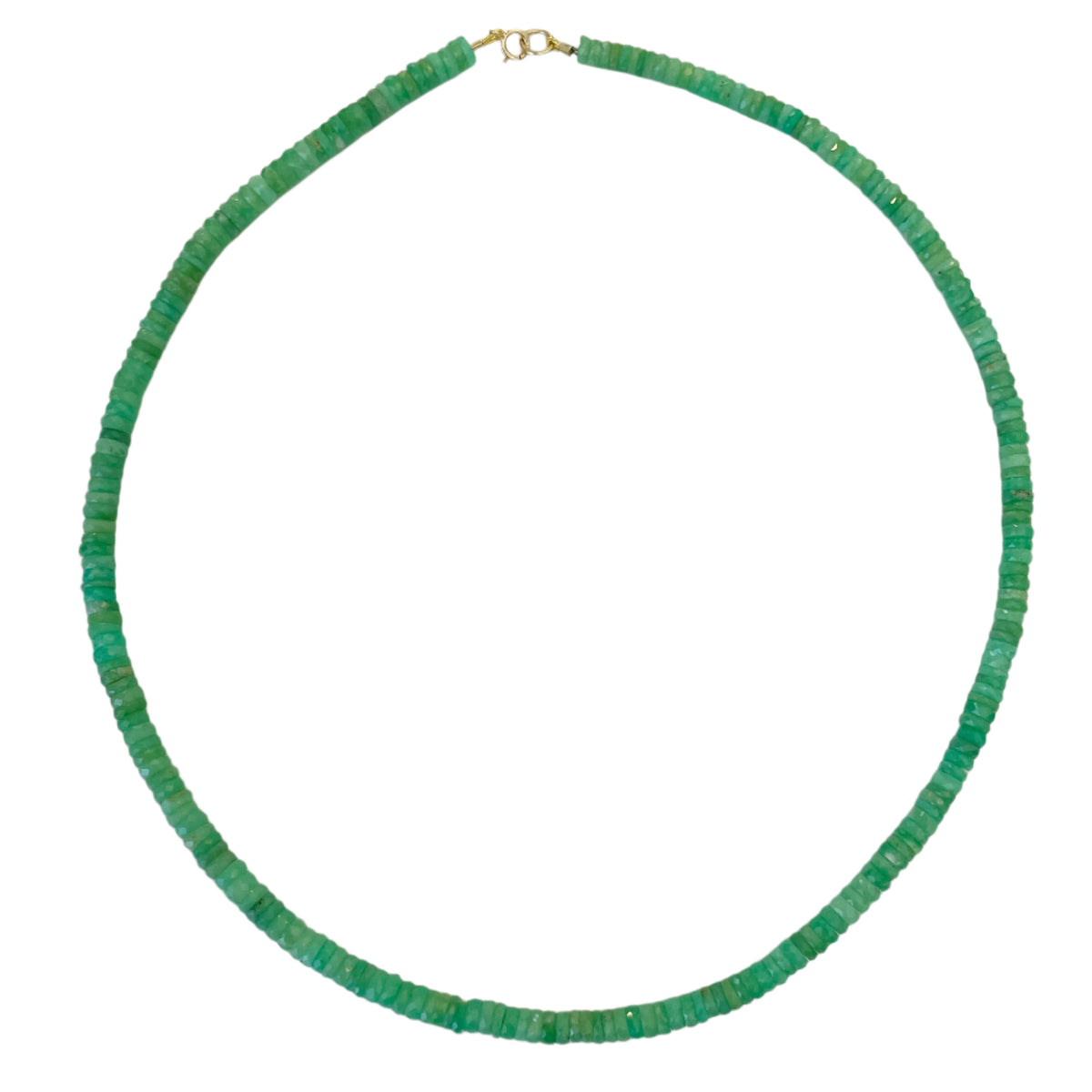 Chrysoprase Heishi Necklace