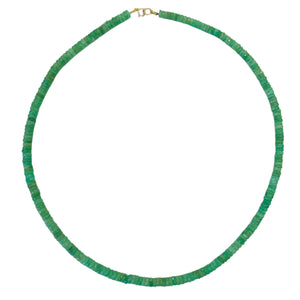 Chrysoprase Heishi Necklace