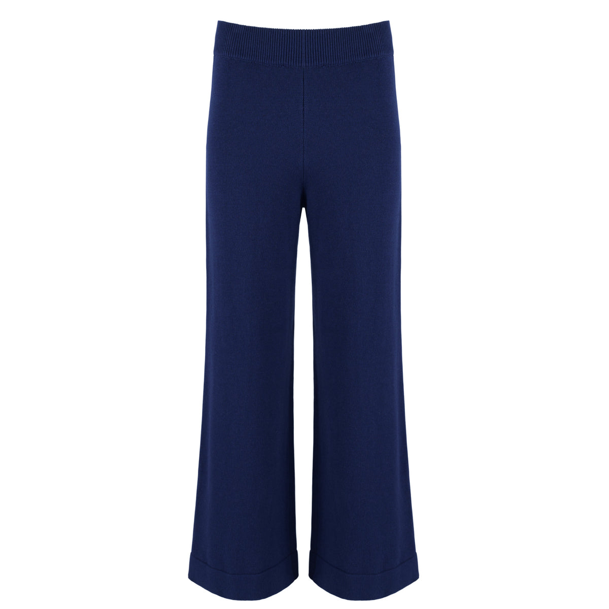 Women’s Navy Wide Leg Knit Pant