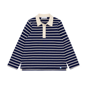 Unisex Navy Stripe Rugby Shirt