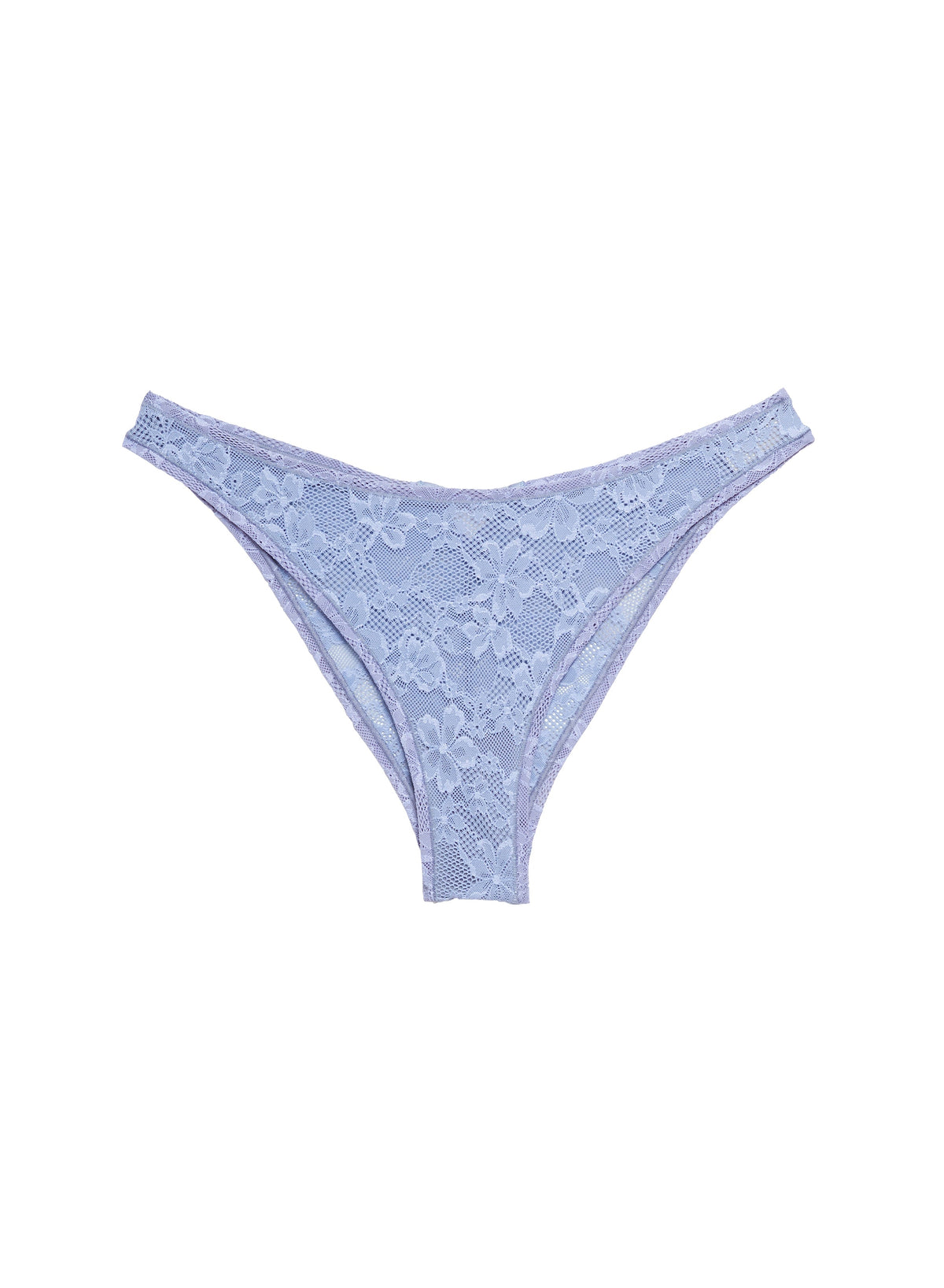 Le Stretch Lace Cheeky in Denim Blue