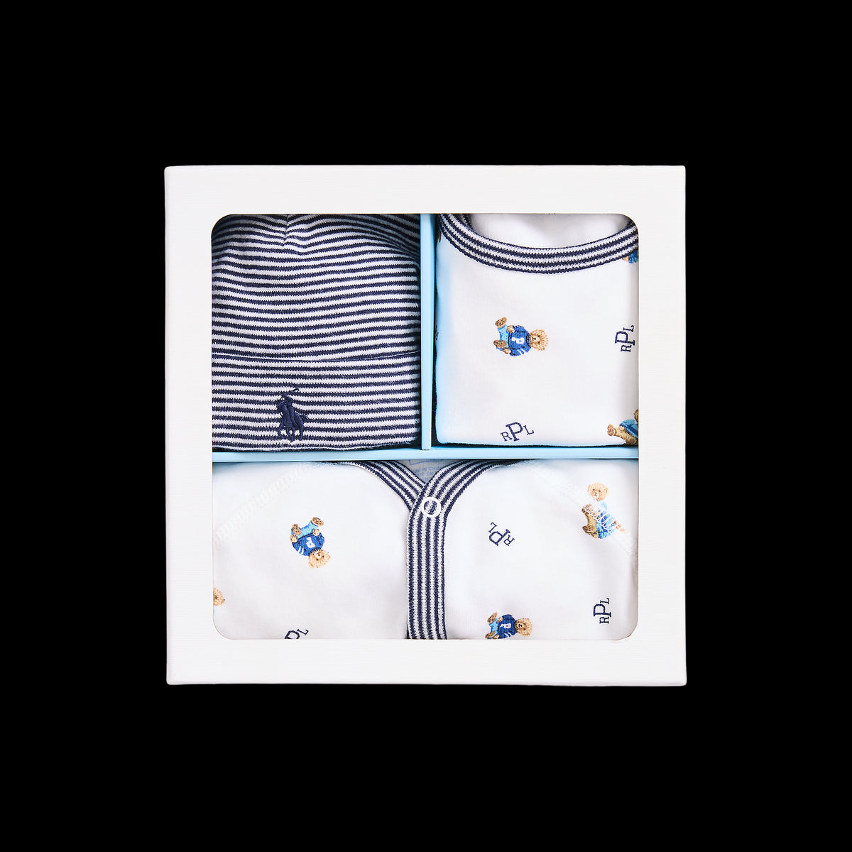 Polo Bear Cotton 3-Piece Gift Set