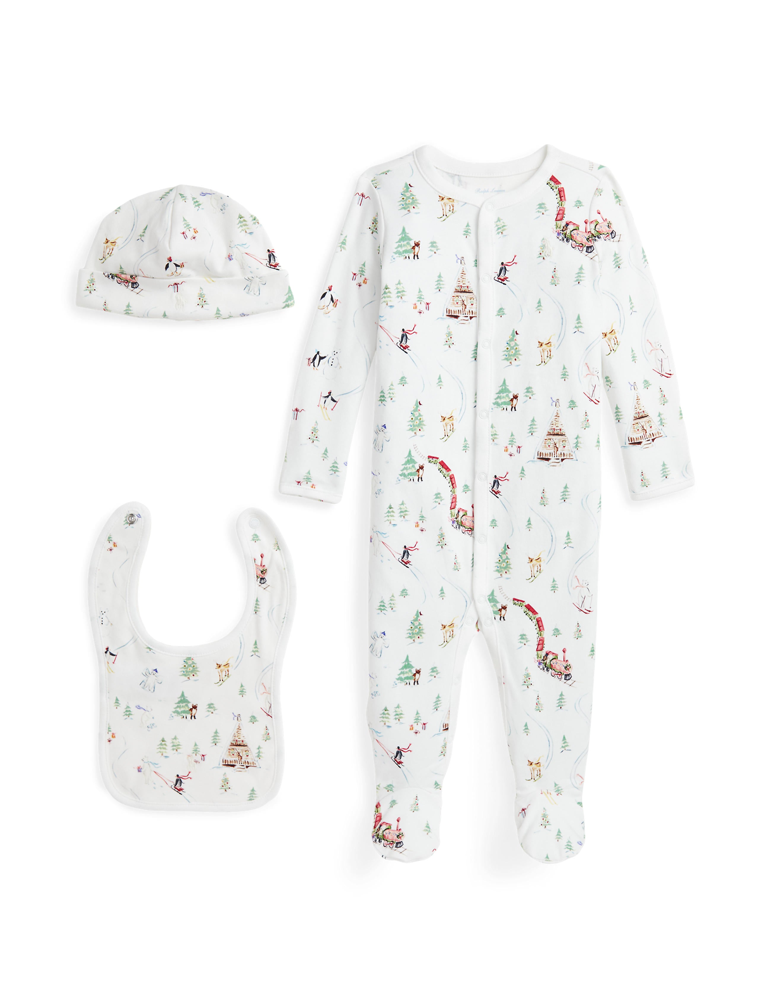 RL Baby x Riley Sheehey 3-Piece Gift Set in Holiday