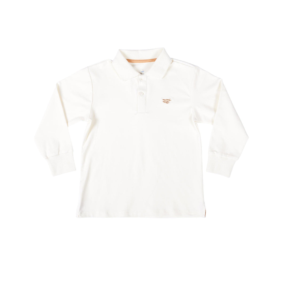 Long Sleeve Carter Polo in 8th Street Ivory