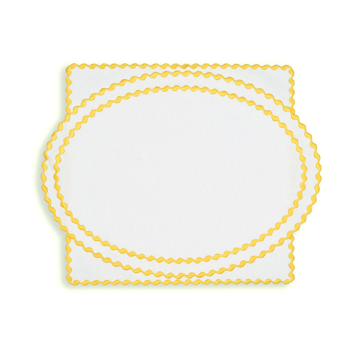 Cora Placemat And Napkin Set In Yellow