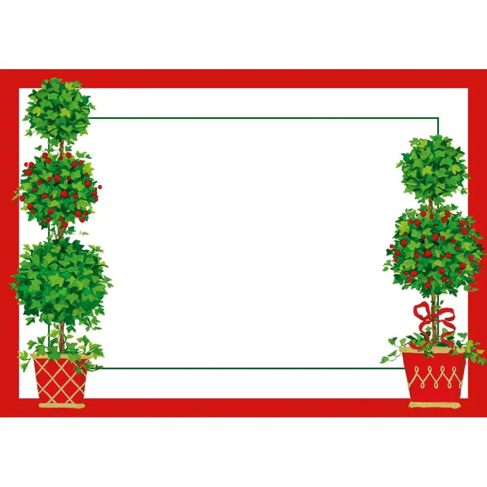 Topiaries Self-Adhesive Labels, Set of 12