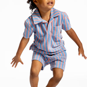 Boys Maritime Stripe French Terry Shorts