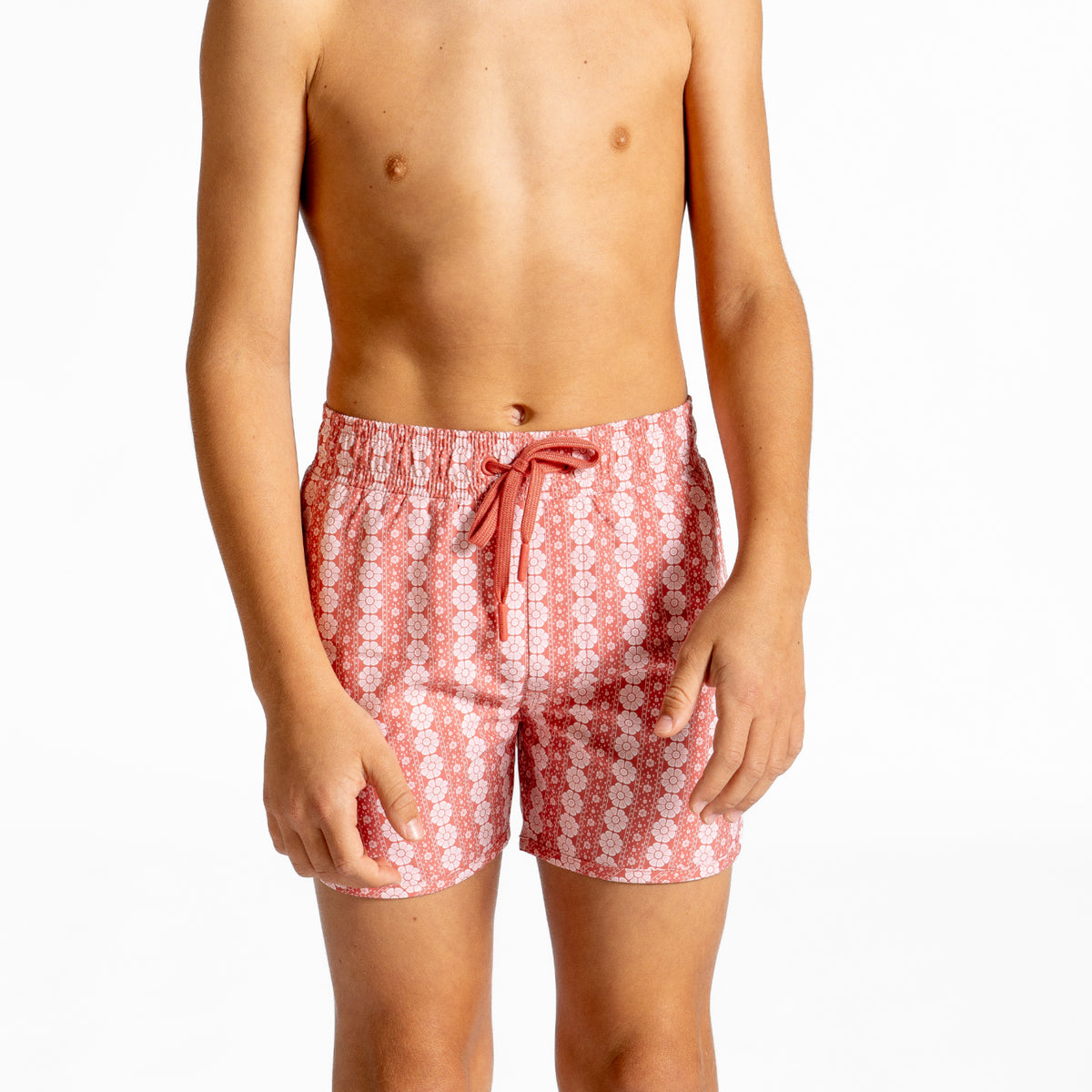 Boys Regatta Red Paisley Boardie