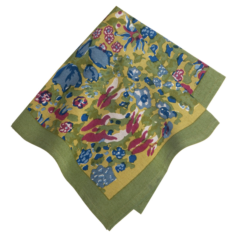 Jardin Napkins Blue & Vert, Set of 6