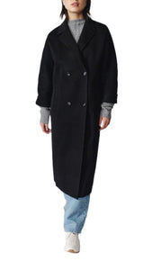 Nicola Cashmere Coat in Black