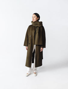 Nicola Cashmere Coat in Green