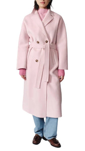 Nicola Cashmere Coat in Pink