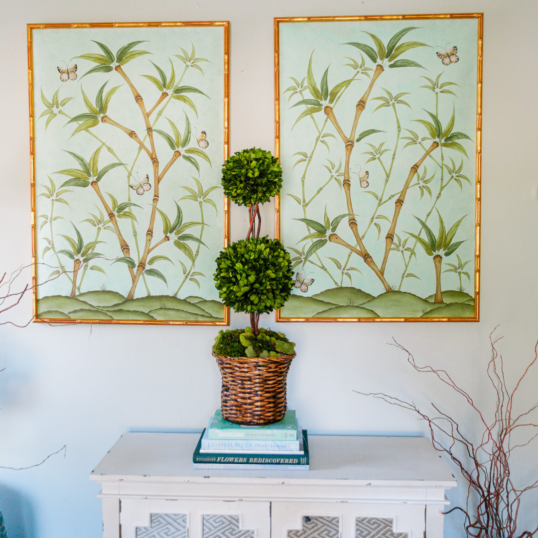 Chinoiserie Panel Print Pair | Bamboo En Fleur