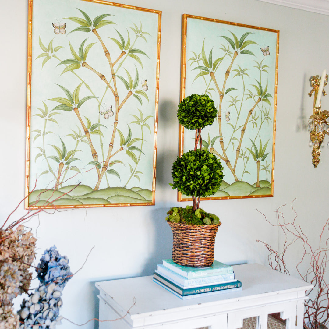 Chinoiserie Panel Print Pair | Bamboo En Fleur