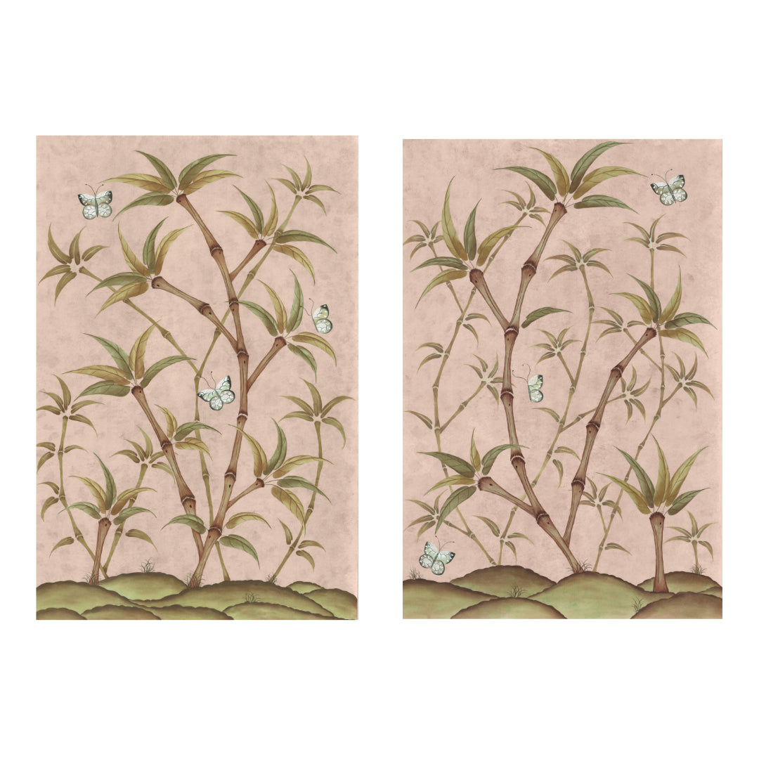 Chinoiserie Panel Print Pair | Bamboo En Fleur