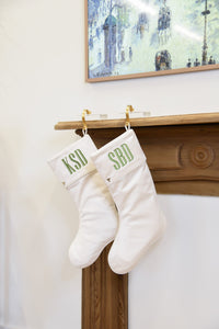 Ivory Christmas Stocking