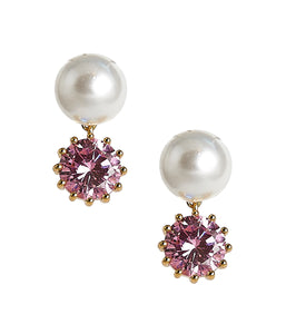 Crawley Pearl and Rhinestone Earring