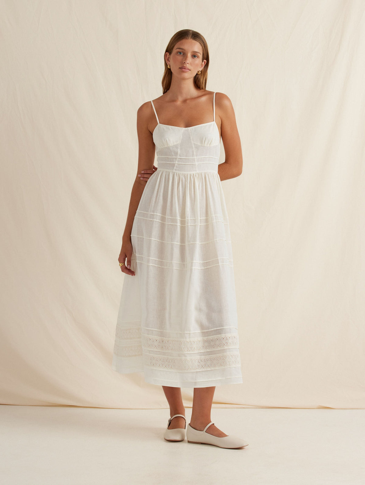 Panelled Midi Dress