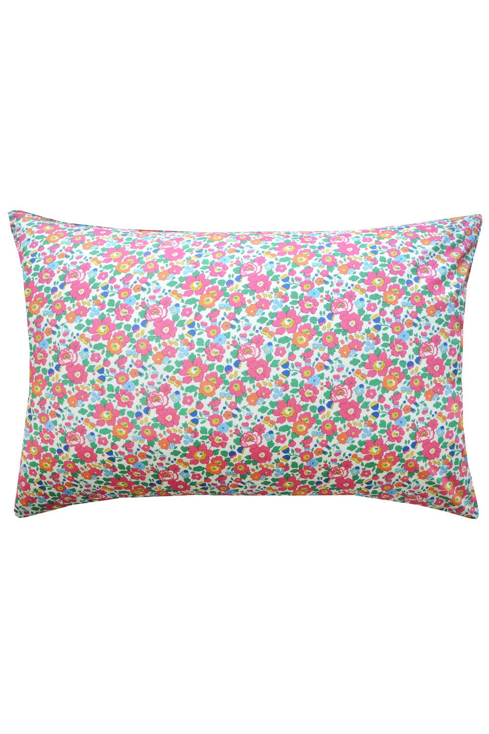 Pillowcase made with Liberty Fabric BETSY DEEP PINK - Coco & Wolf