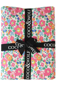 Pillowcase made with Liberty Fabric BETSY DEEP PINK - Coco & Wolf