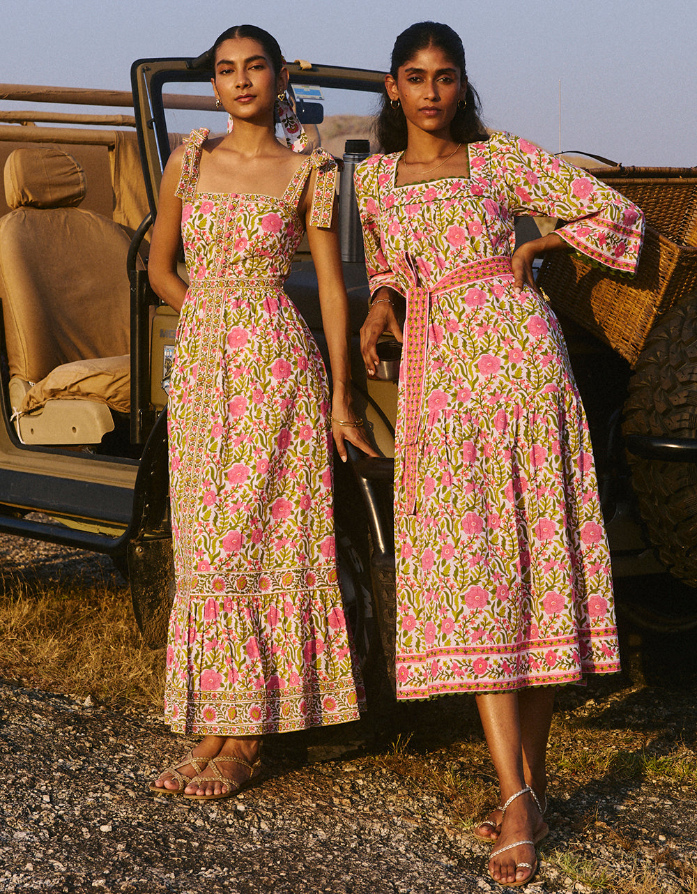 Pink City Prints Lime Fields Corfu Dress