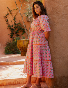 Pink City Prints Marigold Buta Calypso Dress